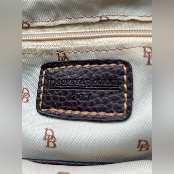 Vintage Dooney & Bourke Original Classic Brown and Tan Bucket Drawstring Purse - Picture 8 of 13